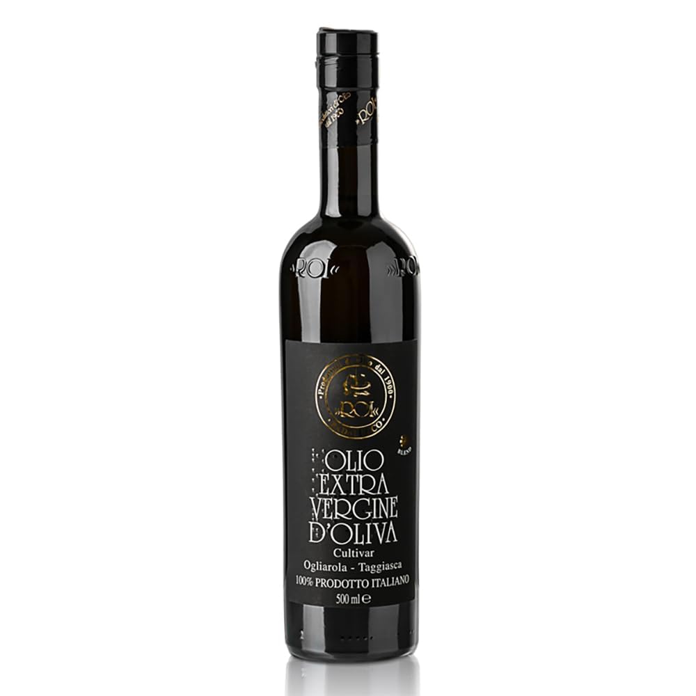 Ligurian Italian Extra Virgin Olive Oil - Fresh Harvested EVOO from Liguria Italy - High Polyphenol Content - 17 fl oz - Espot.com.au