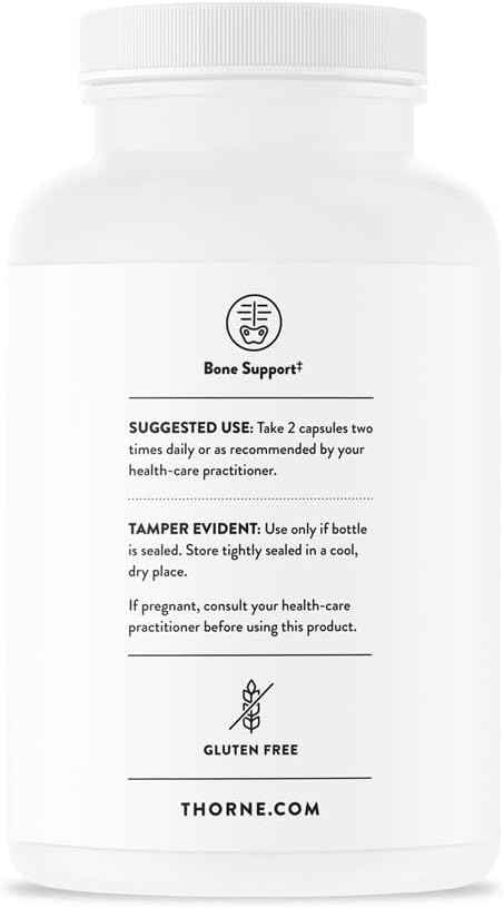 THORNE Advanced Bone Support - Calcium & Vitamin D Supplement - 120 Capsules for Bone Health