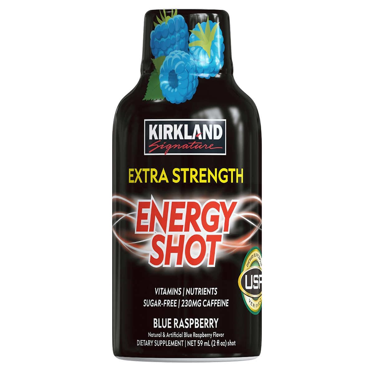 48 Count Kirkland Signature Extra Strength Energy Shot Variety Pack, 2 Ounce Bottle