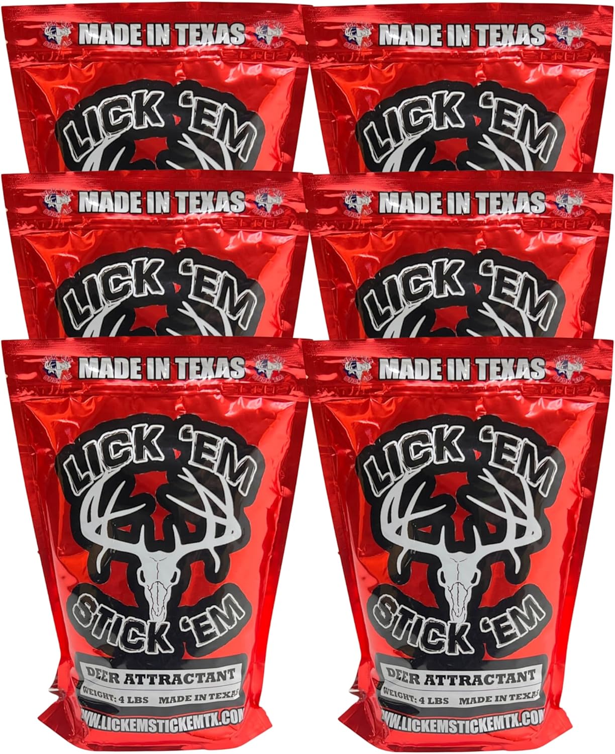 4lb Bag of Lick'Em Stick'Em Deer Attractant | Natural Powder for Year-Round Hunting | Long-Lasting Wildlife Tracking and Nutrient-Rich Deer Lure
