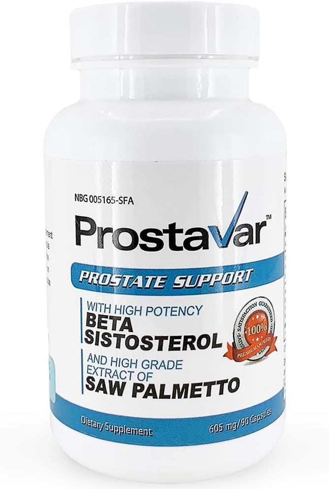 5 Bottles of Prostavar Prostate Support Supplement with Saw Palmetto