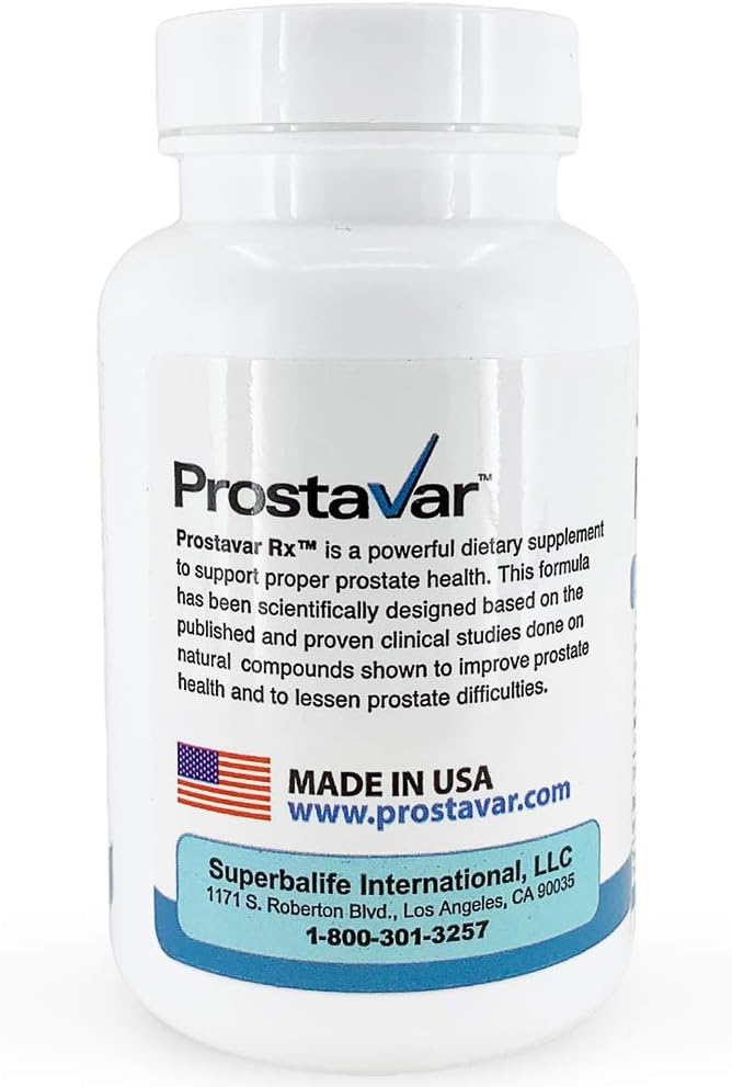 5 Bottles of Prostavar Prostate Support Supplement with Saw Palmetto