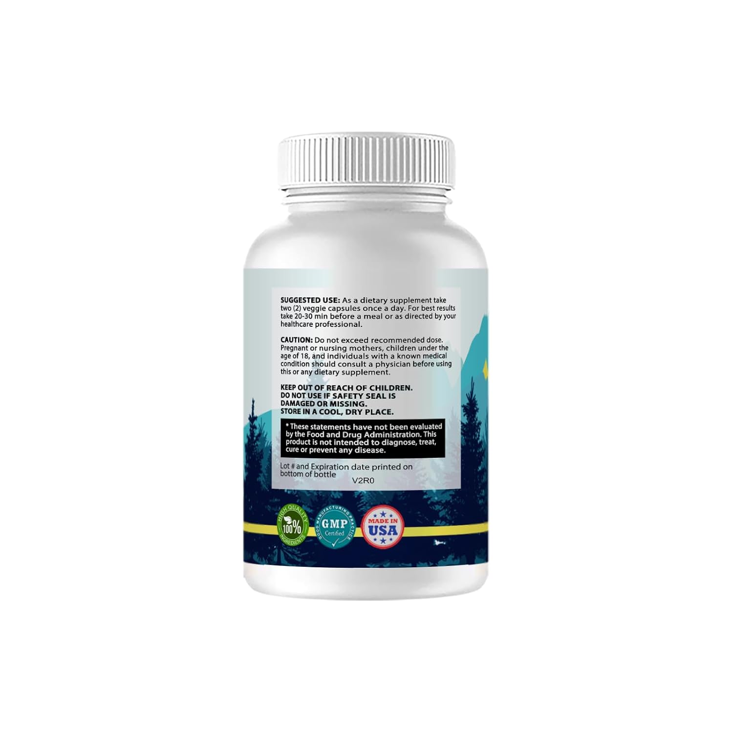 5 Pack of Kivus Alpilean Capsules - 300 Count Bottle