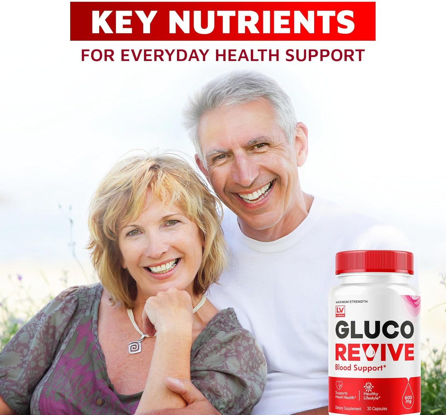 5-Pack of LIVORKA GlucoRevive Capsules - All Natural Premium Formula for Glucose Support with 150 Pills for 5 Months