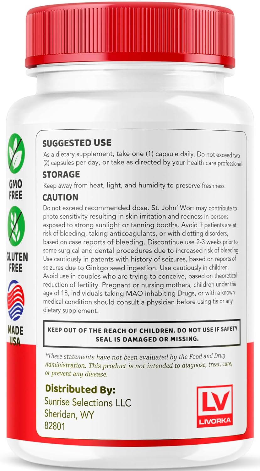 5-Pack of LIVORKA GlucoRevive Capsules - All Natural Premium Formula for Glucose Support with 150 Pills for 5 Months