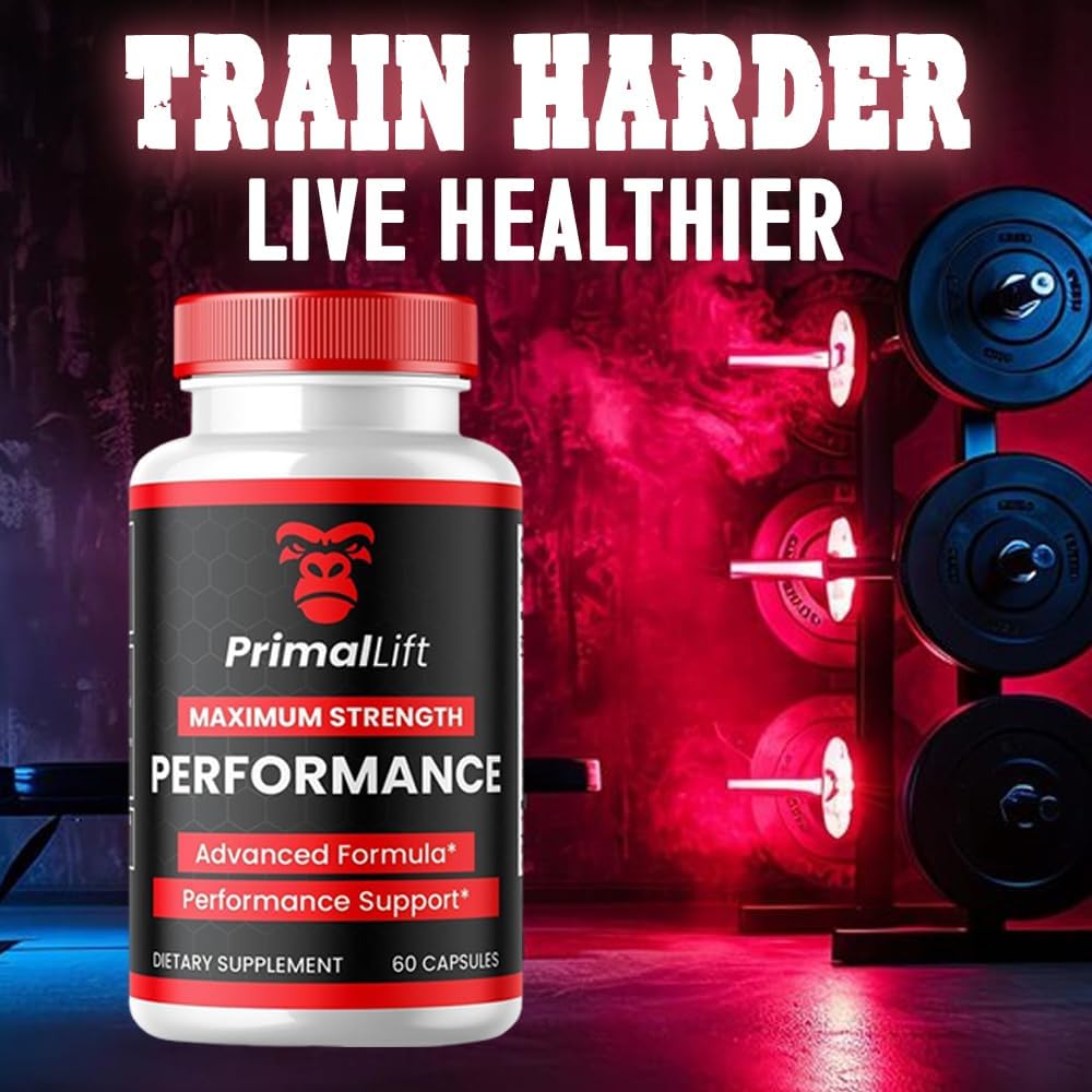 5 Pack of Official Formula Primal Lift Capsules for Men - All Natural Support with 300 Capsules