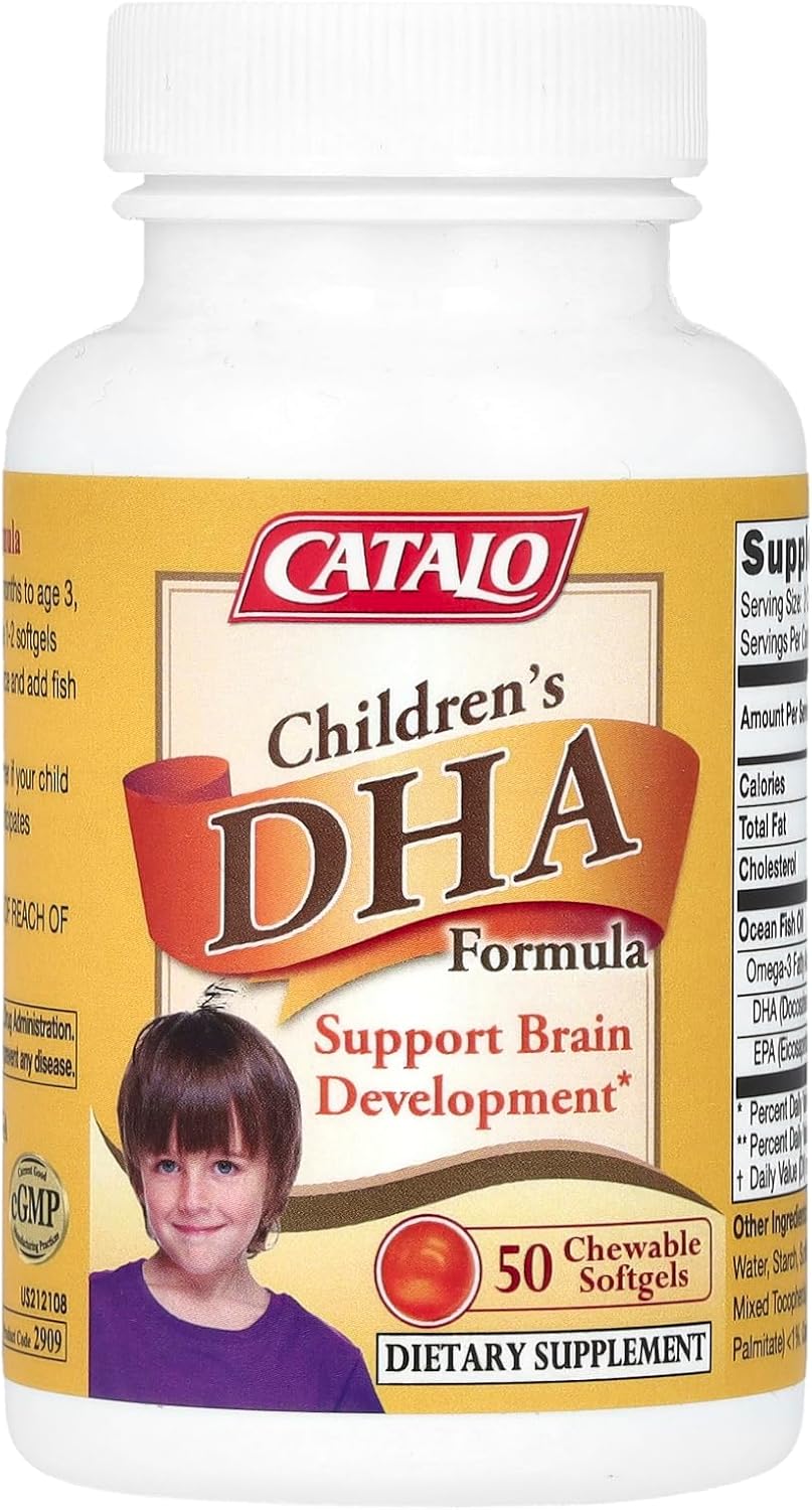 50 Chewable Orange Children's DHA Softgels Formula