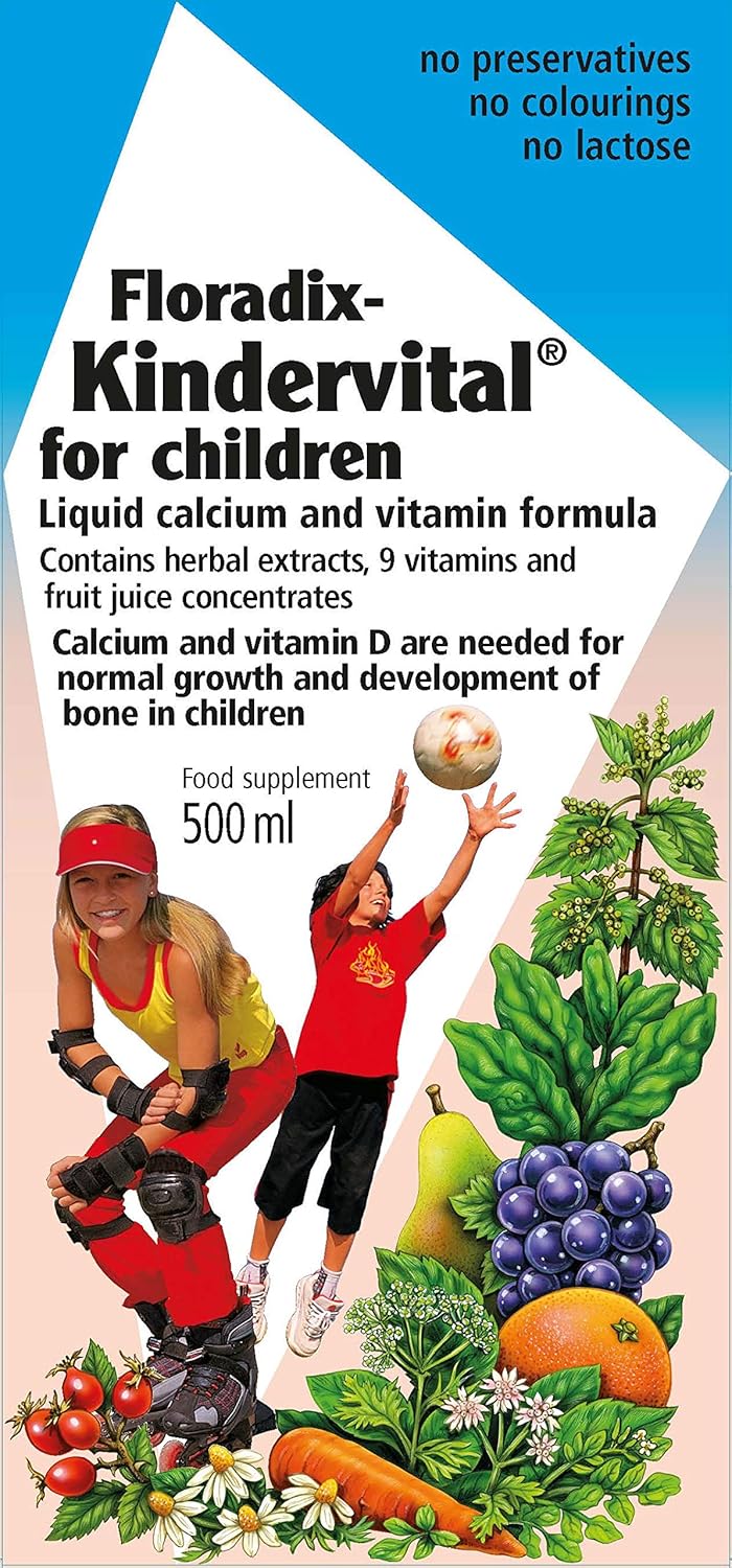 500 ML SALUS Floradix Kindervital Children's Multivitamin and Mineral Supplement