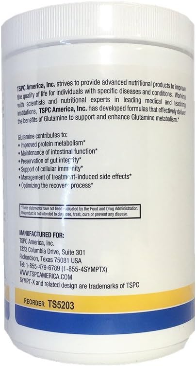 500g Sympt-X L-Glutamine Powder Supplement (Expires 06/2026)