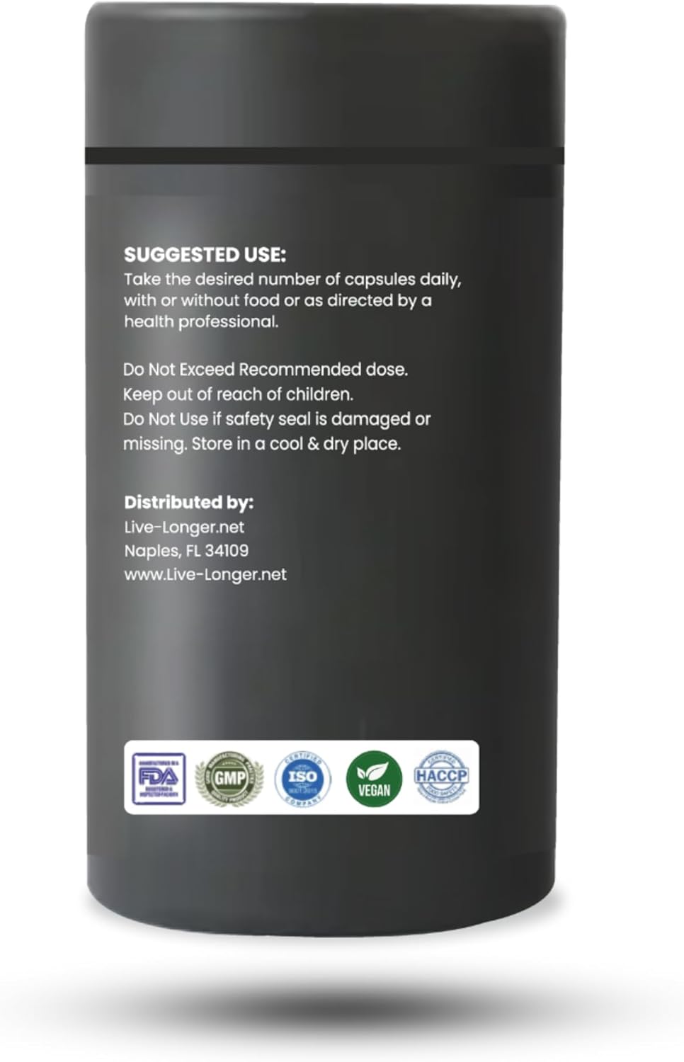 500mg Ultra Pure Glycine Capsules for Sleep, Collagen & Liver Detox - Vegan, Gluten-Free, Non-GMO - 60 Capsules