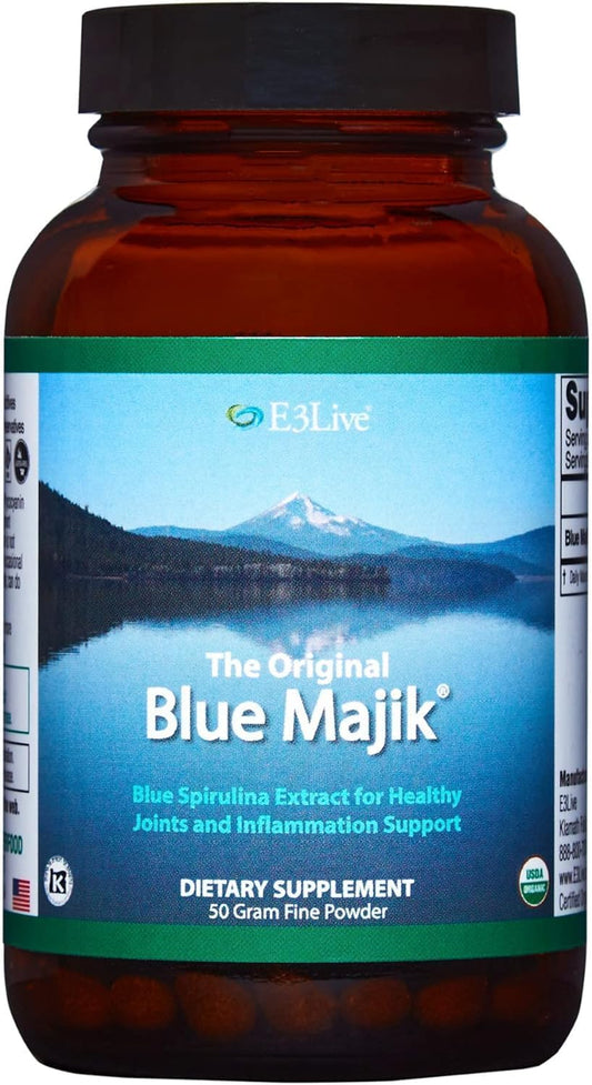 50g E3LIVE Blue Majik Powder: Pure, Natural Superfood Supplement