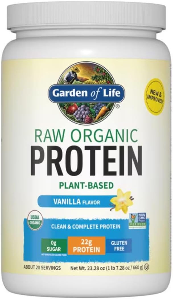 organic-vanilla-vegan-protein-powder-with-22g-plant-based-protein-bcaas-probiotics-digestive-enzymes---garden-of-life-gluten-lactose-free---15-lb-4