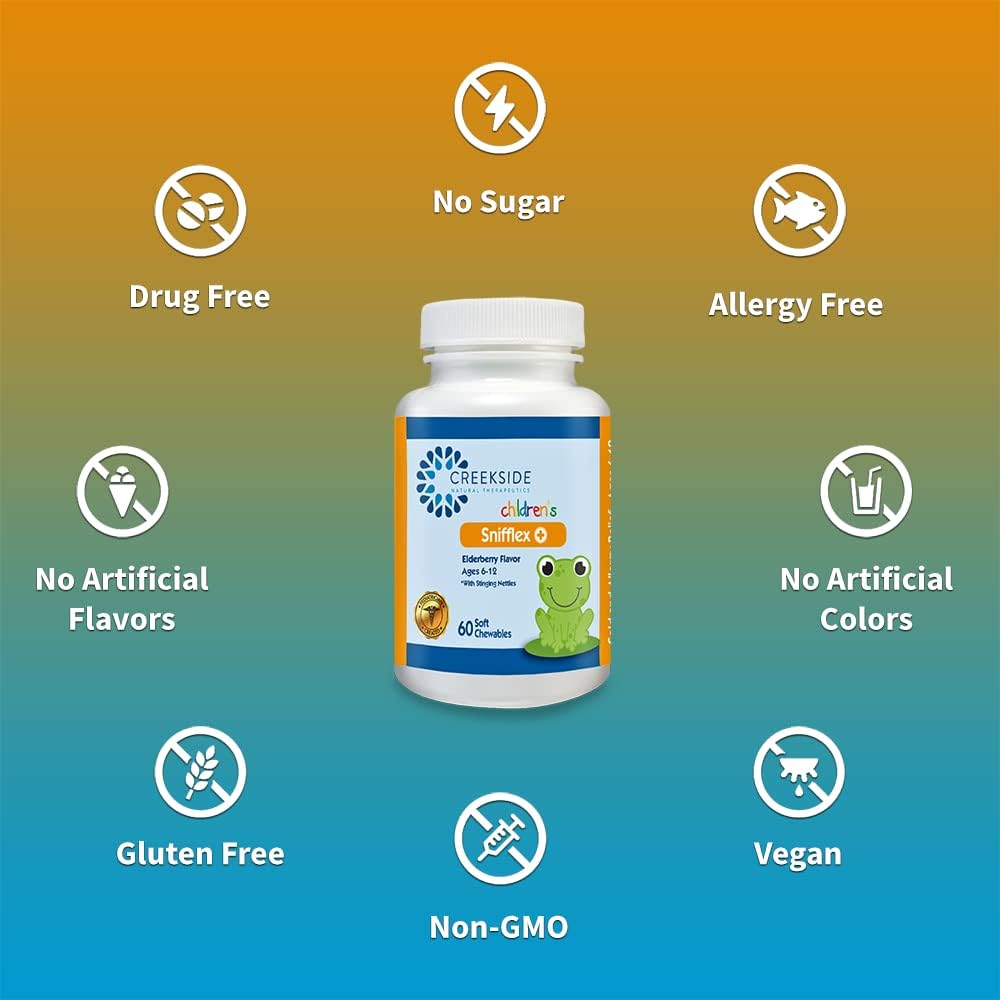creekside-naturals-snifflex-plus-childrens-cold-allergy-relief-with-elderberry-nac-bromelain-quercetin---pediatrician-formulated-plant-based-vegan-60-chewables-4