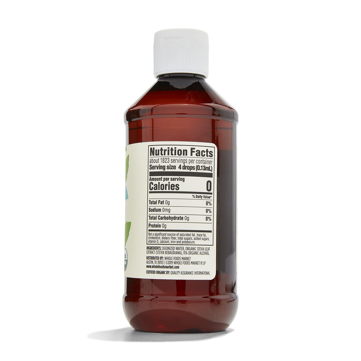 Whole Foods Market Organic Stevia Liquid Extract - 365 Days Supply - 8 Fl Oz Bottle - Espot.com.au
