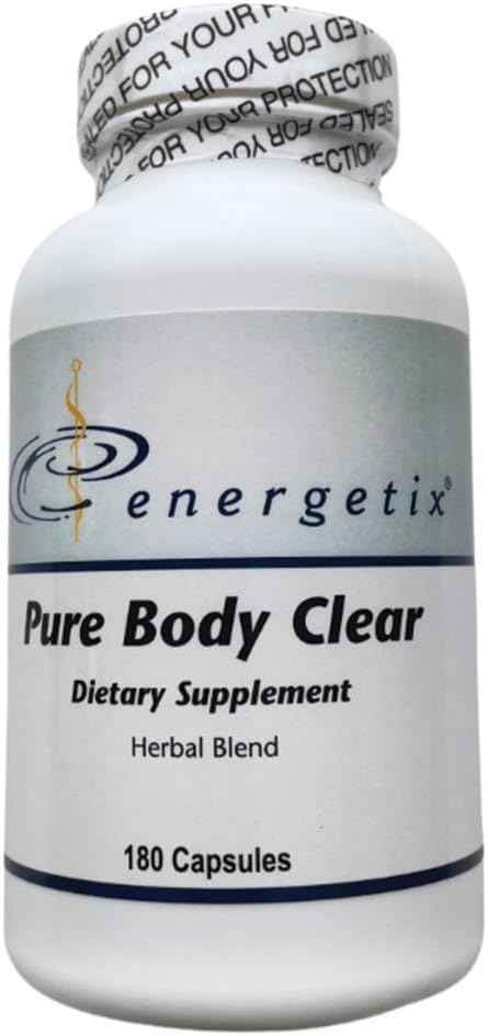 180 Capsules of Energetix Pure Body Clear for Detox and Cleansing