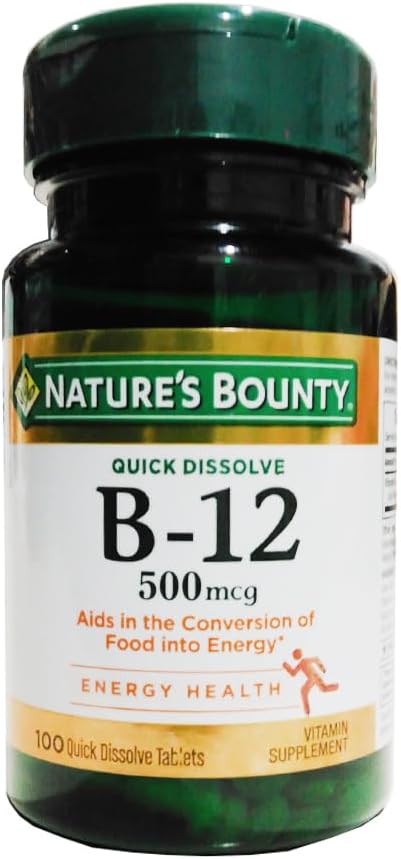 vitamin-b12-500mcg-quick-dissolve-tablets-for-energy-nervous-system-health-by-natures-bounty---pack-of-100-2