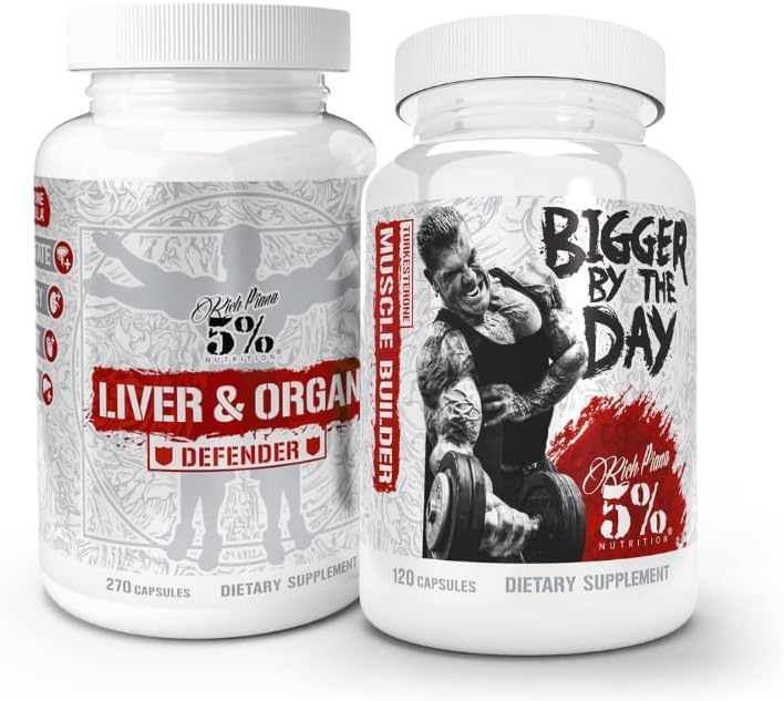 Liver & Organ Defender Stack with NAC & BiggerByTheDay for Heart, Liver, & Kidney Support + Anabolic Muscle Builder & Lean Mass Gainer with Turkesterone & L-Leucine - Espot.com.au