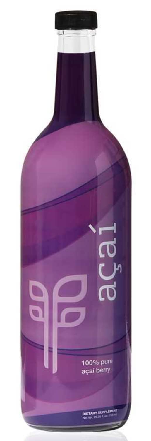 100% Pure Acai Superfruit Juice (750 ml) - Rich in Antioxidants, Essential Fatty Acids & Phytonutrients. Sugar-Free, Undiluted, Gluten-Free, Kosher. - Espot.com.au