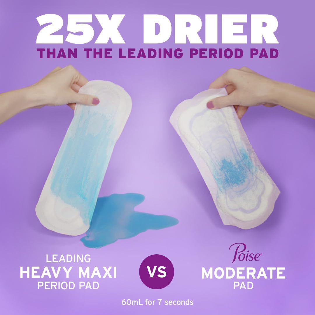 96-count-poise-incontinence-pads-for-women-maximum-absorbency-regular-length---ideal-for-postpartum-care---packaging-may-vary-4