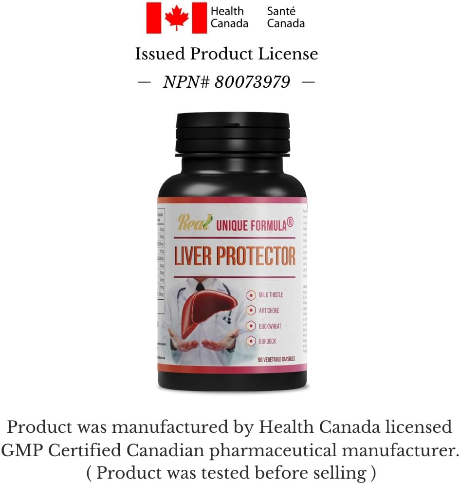 Liver Support Supplement with Milk Thistle, Artichoke, Buckwheat, Methionine, Curcumin - Herbal Liver Detox Capsules for Detoxification - Plant-Based Formula (90 Caps) - Espot.com.au