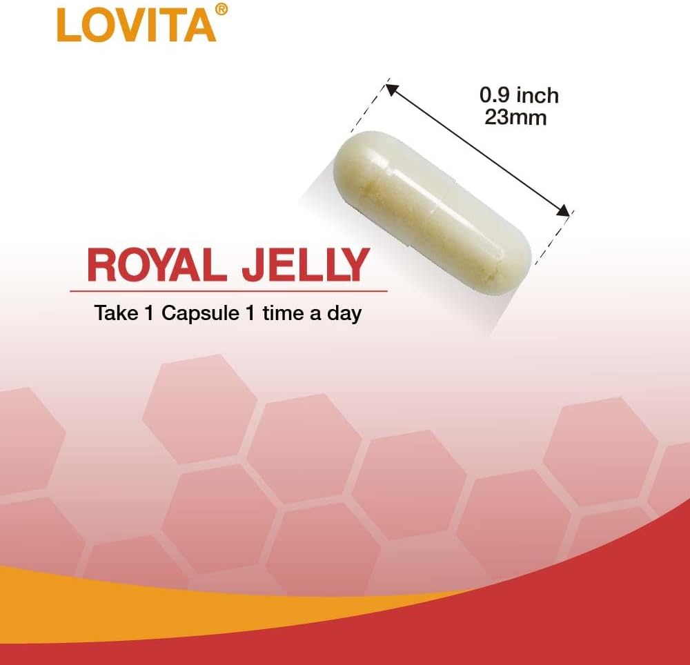 high-potency-lovita-royal-jelly-capsules---natural-source-superfood-with-1000mg-20mg-10-hda---supports-skin-health-energy---60-count-5