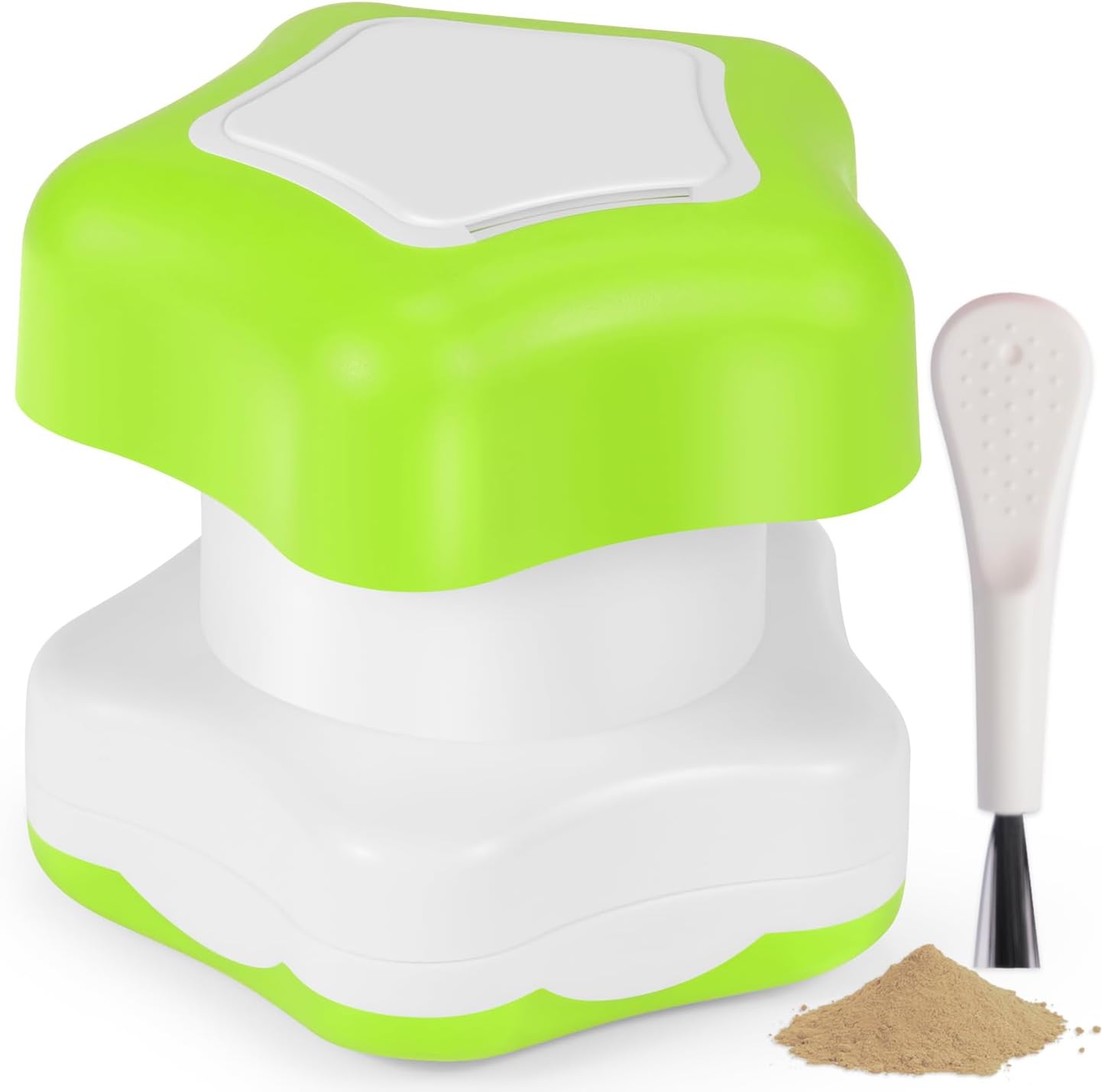 johnbee-pill-crusher-and-grinder-for-fine-powder-with-storage-compartment---ideal-for-elderly-family-and-pets---features-silicone-edges-and-cleaning-brush---green-1