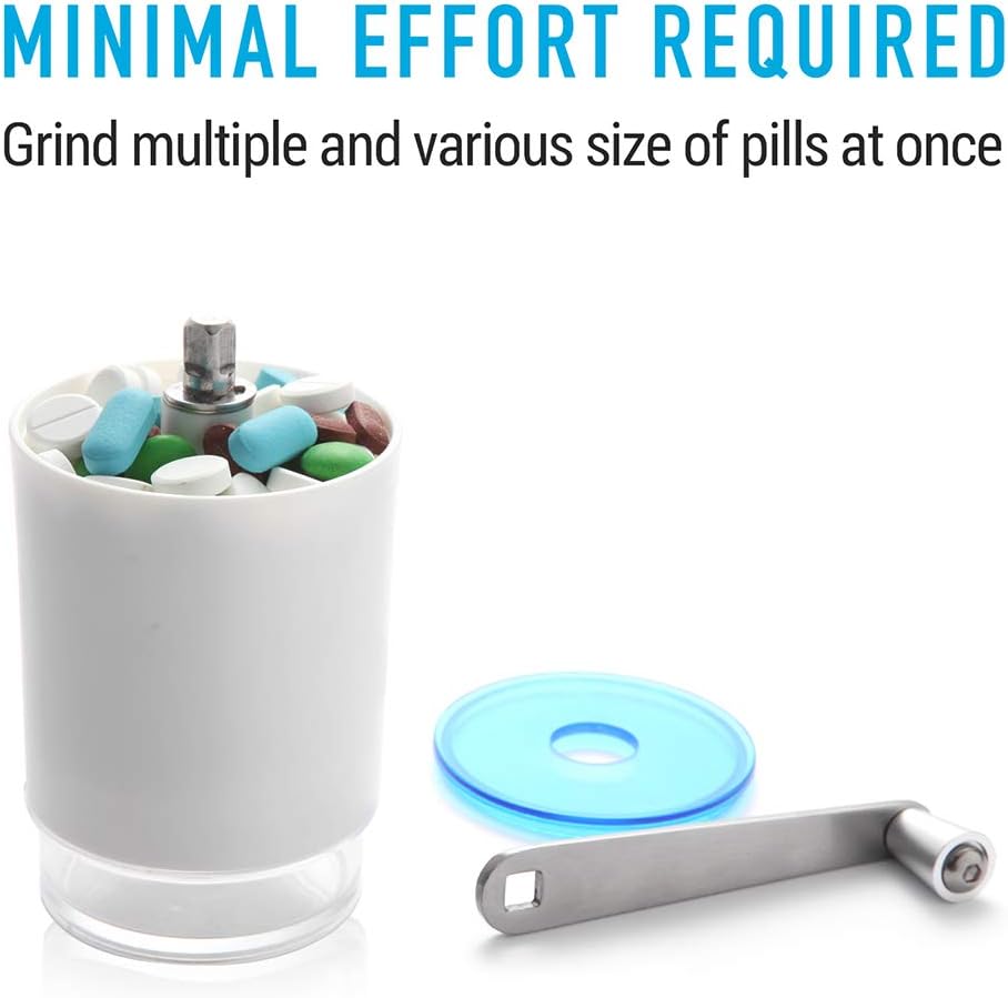 lexing-health-pill-grinder-with-extra-jar---easily-crush-multiple-tablets-into-fine-powder---ideal-for-feeding-tube-kids-pets-arthritis---pill-crusher-and-pulverizer-3