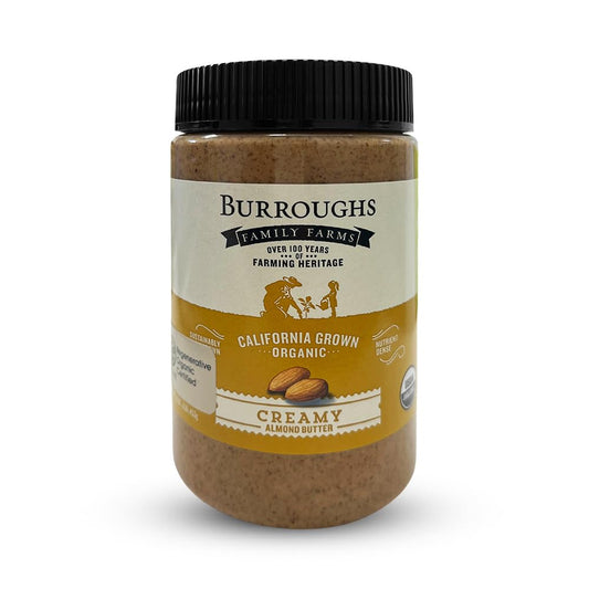burroughs-family-farms-regenerative-organic-creamy-almond-butter---0-sodium-cholesterol---keto-paleo-vegan---16-oz-jar-1