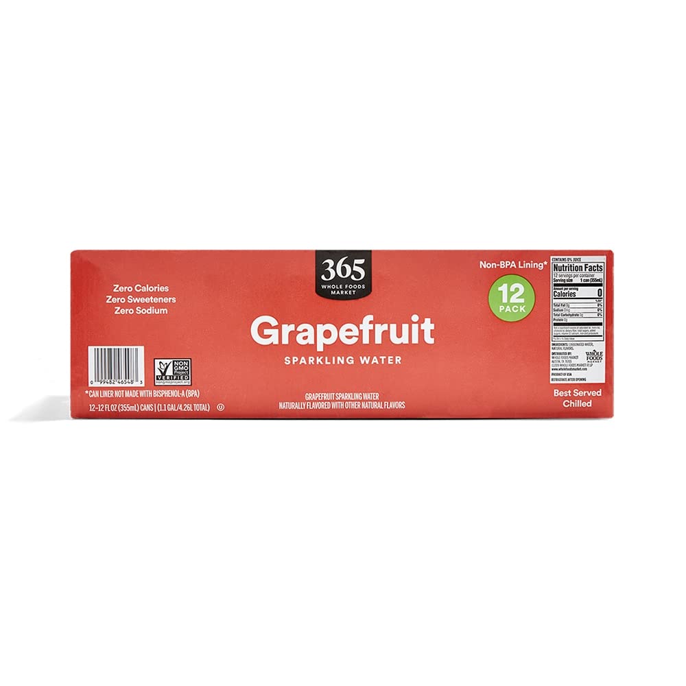 Whole Foods Market 365 Grapefruit Sparkling Water - 12 Fl Oz Bottle - Espot.com.au
