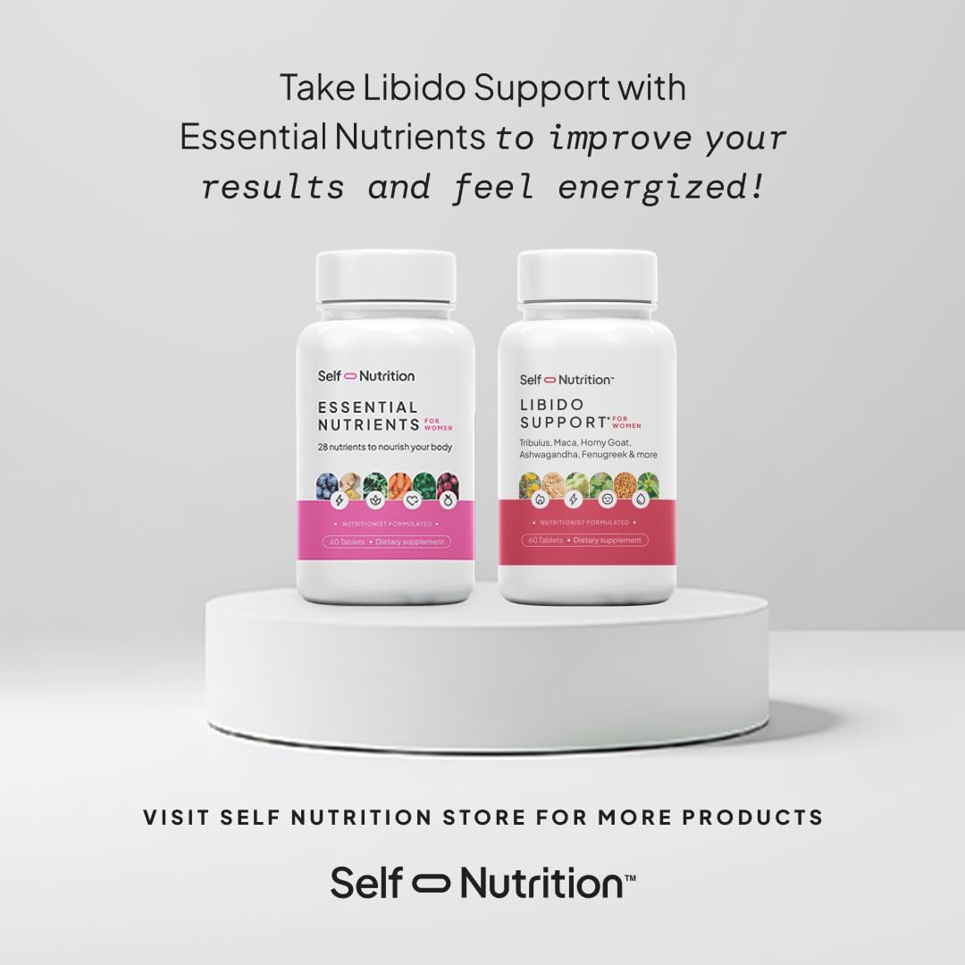 Women's Libido Support Supplement with Horny Goat Weed, Maca, Tribulus - Female Sensitivity Booster for Desire & Energy - 60 Capsules, Made in USA - Keto Friendly - Espot.com.au