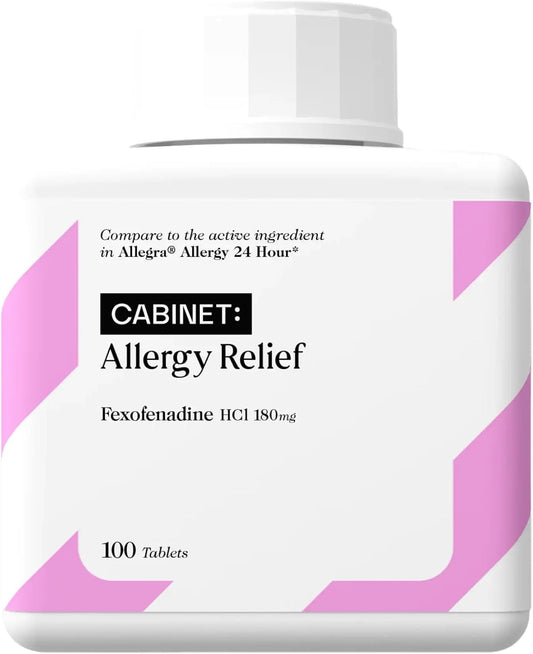 allergy-relief-cabinet-fexofenadine-hydrochloride-180mg-tablets-for-24-hour-non-drowsy-relief-of-pollen-hay-fever-itchy-eyes---kids-adults---100-count-1