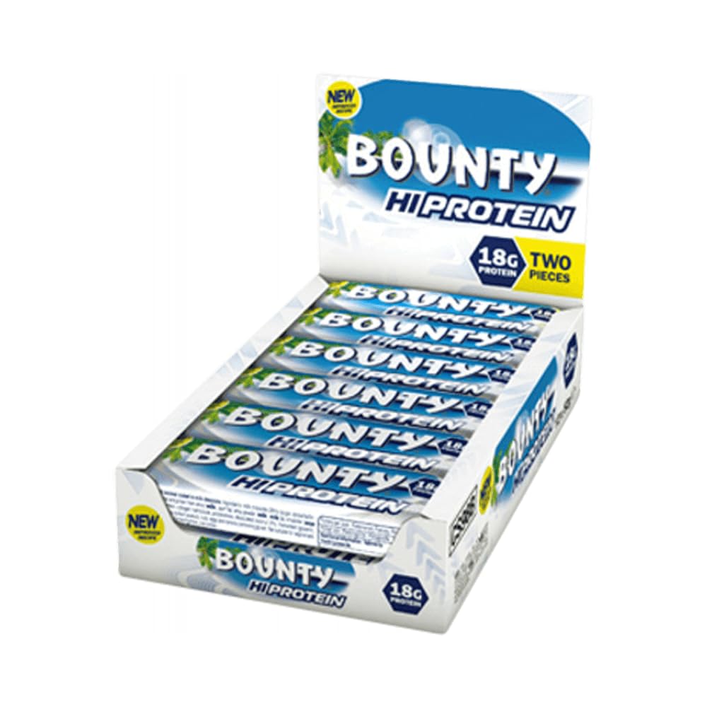 High-Protein Coconut Bounty Bars - 12 Pack, 52g Each - Espot.com.au