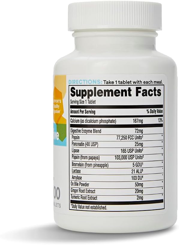 Whole Foods Market 365 Digestive Daily Formula - 100 Tablets - Natural Digestive Support Supplement - Espot.com.au