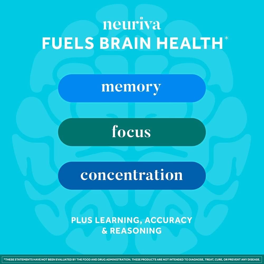 Neuriva Plus Brain Supplement Gummies with Nootropics for Memory, Focus & Cognitive Function - Strawberry Flavor - 100 Gummies - Espot.com.au