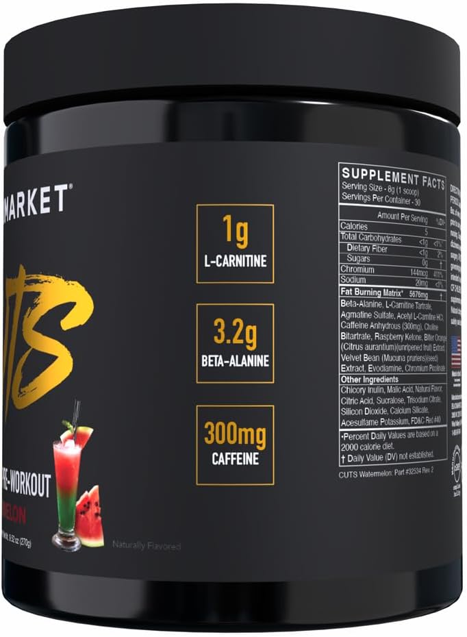 watermelon-flavored-pre-workout-powder-drink-mix-for-muscle-definition---thermogenic-energy-boost-for-men-women---creatine-free-formula---30-servings-2