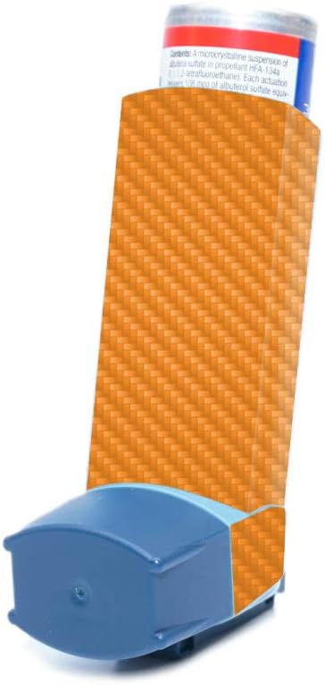 orange-carbon-fiber-skin-for-ventolin-hfa-asthma-inhaler-protective-durable-finish-easy-to-apply-and-remove-made-in-the-usa-3