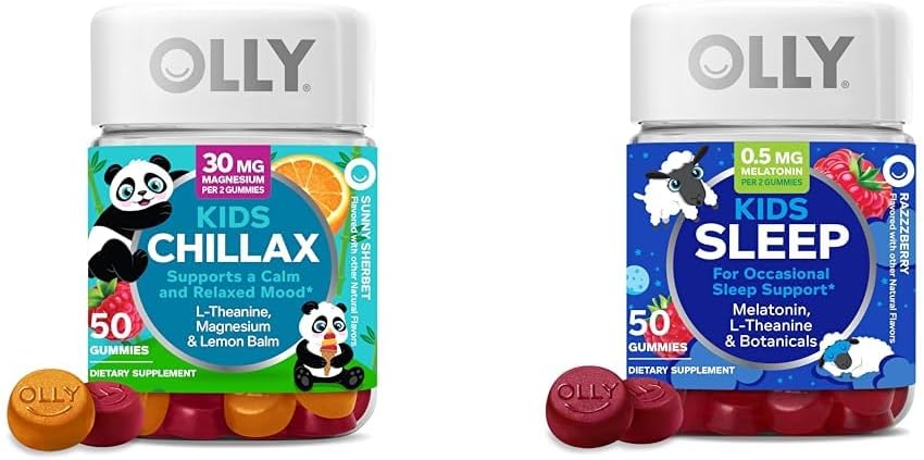 olly-kids-chillax-sleep-gummies-bundle---l-theanine-magnesium-lemon-balm-melatonin-chamomile---50-count-each-1