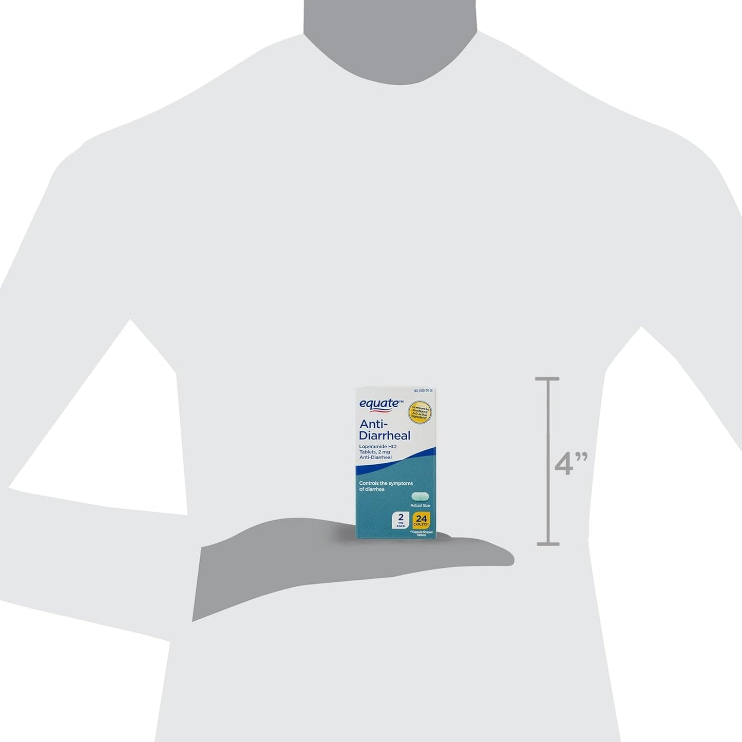 Equate Loperamide 2mg Caplets - 24 Count Box by Fusion Shop Store - Espot.com.au