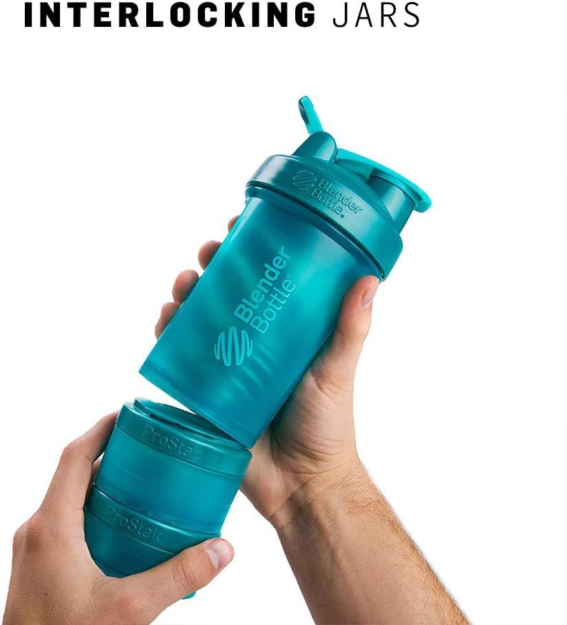 prostak-system-shaker-bottle-with-pill-organizer-22-ounce-navy---blender-bottle-for-protein-powder-storage-4