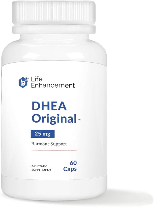 25 mg DHEA Supplement with 4 mg Vitamin C - Life Enhancement Formula with 60 Servings - Espot.com.au