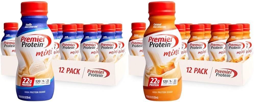 vanilla-caramel-premier-protein-shake-minis---22g-protein-120-calories-1g-sugar---pack-of-12---875fl-oz-1