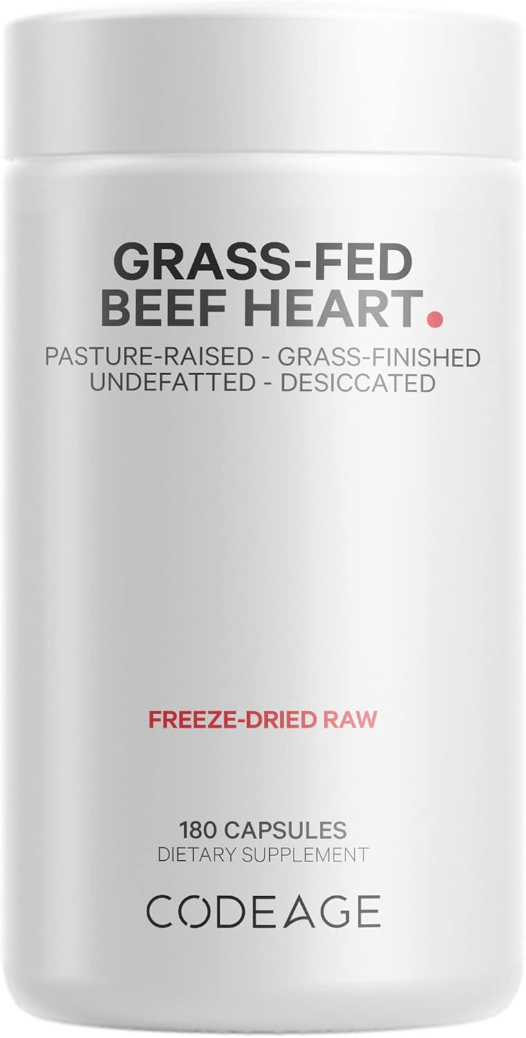freeze-dried-grass-fed-beef-heart-supplement---non-defatted-bovine-meat-liver-capsules---heart-vitamins---non-gmo---180-count-1