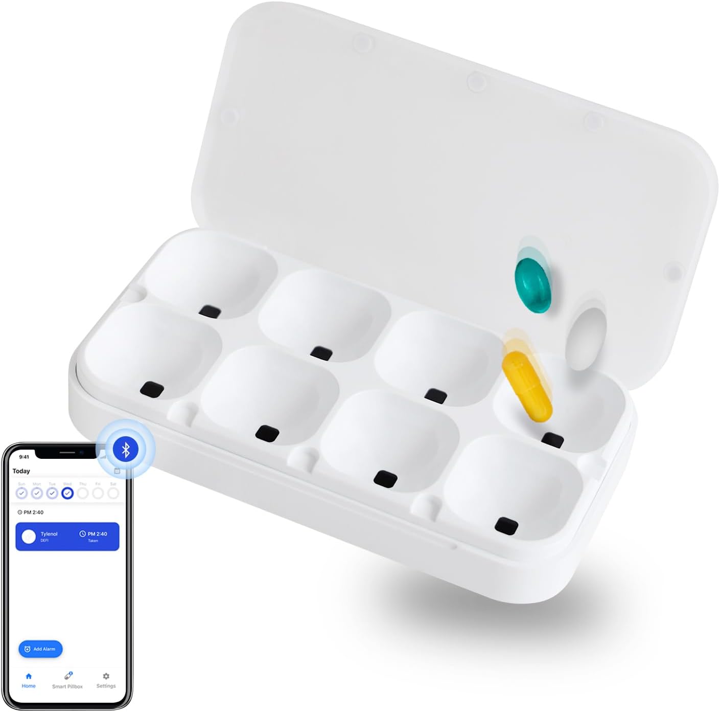 smart-pill-organizer-with-8-slots-bluetooth-connectivity-alarm-reminder-app---large-defi-pillbox-for-daily-medication-supplements-portable-easy-to-use-1