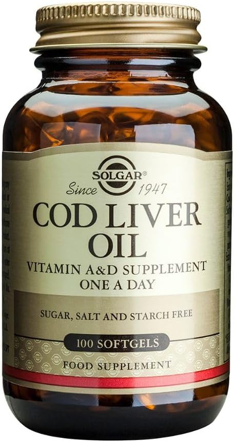 solgar-cod-liver-oil-softgels---immune-system-vision-support---vitamin-a-d-supplement---non-gmo-gluten-free-dairy-free---100-servings-2