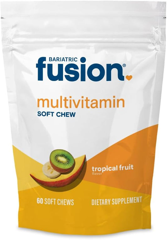 Bariatric Fusion Soft Chew Multivitamin - Tropical Fruit Flavor - 60 Count - Post Surgery Chewable for Gastric Bypass & Sleeve Gastrectomy - 1 Month Supply - Espot.com.au