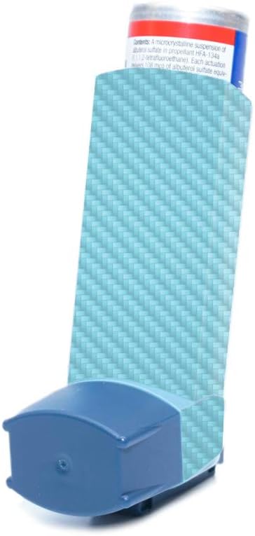 baby-blue-carbon-fiber-skin-for-ventolin-hfa-asthma-inhaler---protective-durable-finish---easy-to-apply-and-remove---made-in-usa-3