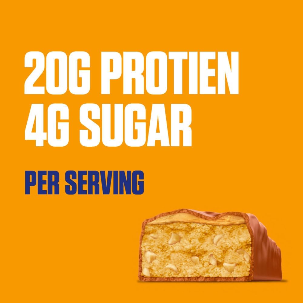High Protein SNICKERS Peanut Butter & Caramel Bar - Pack of 12, 2.0 oz Bars - Espot.com.au