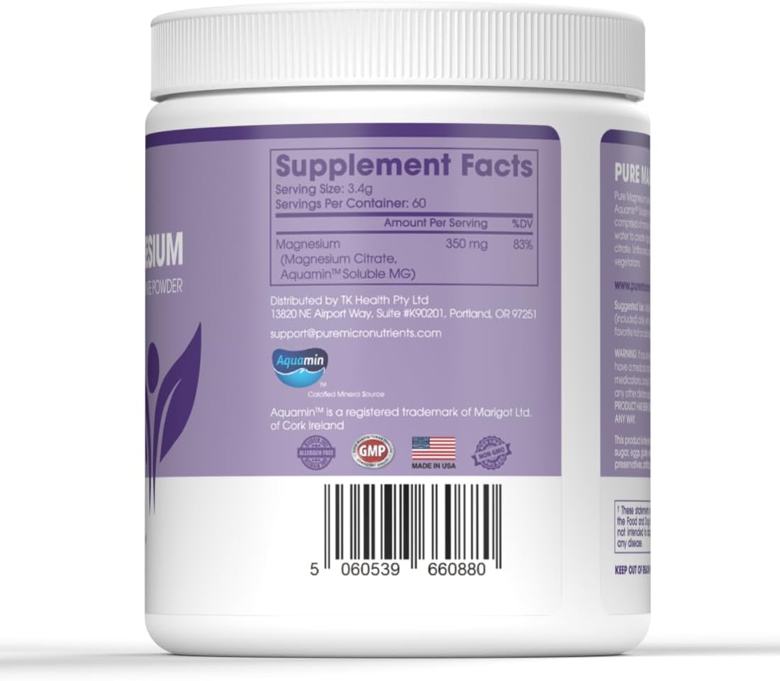 pure-micronutrients-magnesium-citrate-powder---sleep-muscle-bone-energy-heart-digestion-support---unflavored-drink-mix-vegan---60-servings-8