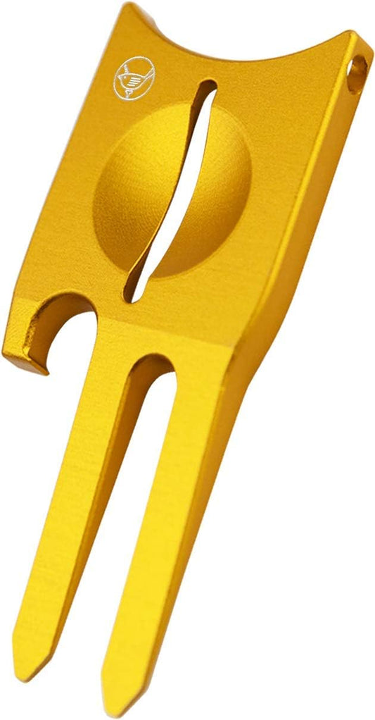 6-in-1 Birdicorn Golf Divot Repair Tool with Ball Marker - Essential Golf Accessory for Course Maintenance