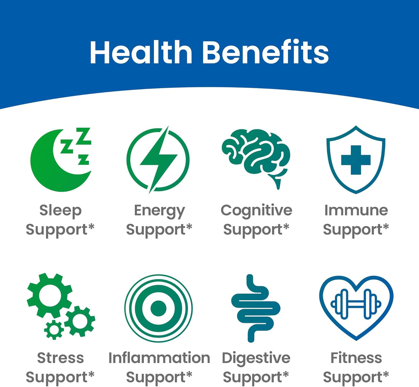 6 Mushroom Blend Capsules - Reishi, Chaga, Turkey Tail, Cordyceps, Lion’s Mane & Shiitake Extract - Nootropic & Adaptogen Supplement for Gut, Brain, Immune - 60 Caps
